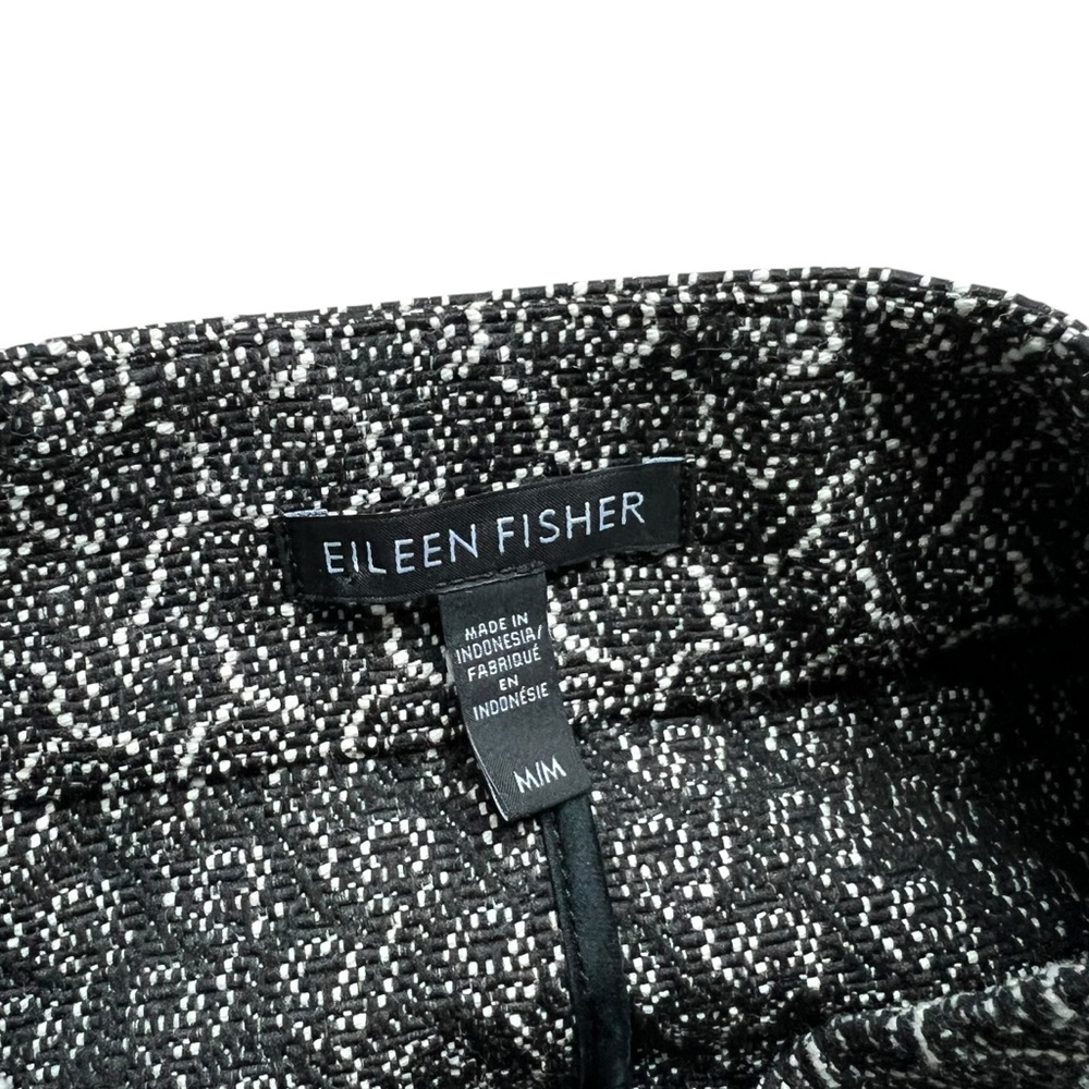 Eileen Fisher Rosette Jacquard Jacket Lightweight Size M - Picture 9 of 13